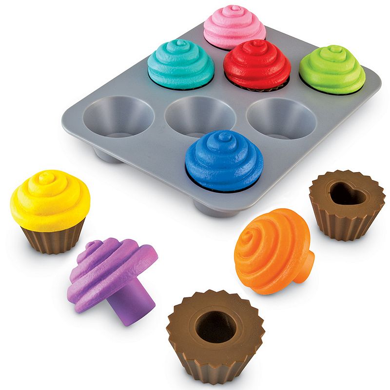 Learning Resources Smart Snacks Shape Sorting Cupcakes, Multicolor