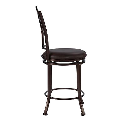 Linon Calif Swivel Counter Stool