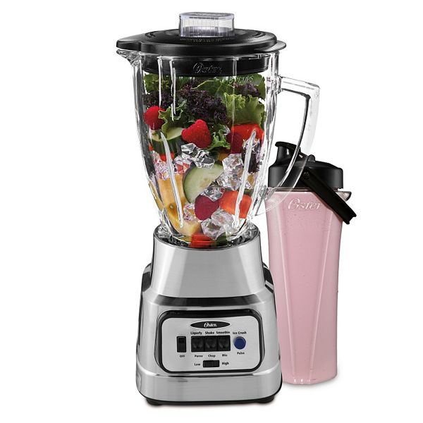 Oster Easy to Clean 48 oz. 8-Speed Grey 700-Watts Blender with 20 oz.