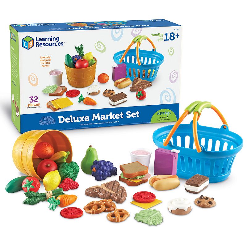 Learning Resources New Sprouts Deluxe Market Set, Multicolor
