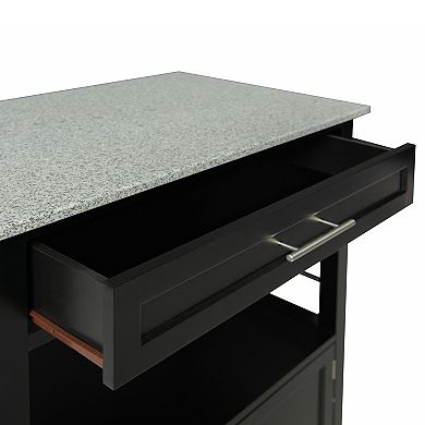 Linon Cameron Granite Top Kitchen Cart