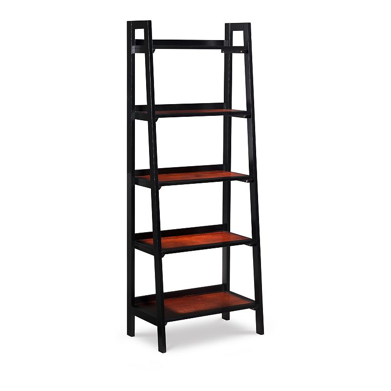 Linon Camden Five-Shelf Bookcase, Black