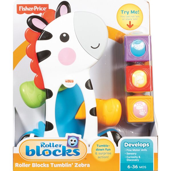 Fisher-Price Roller Blocks Tumblin' Zebra
