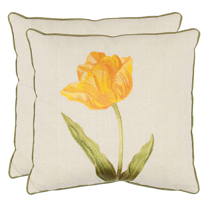 Safavieh Sweet Sorona Pillow Set of 2 Yellow