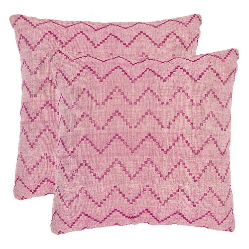 Safavieh 2-piece Zig Zag Throw Pillow Set