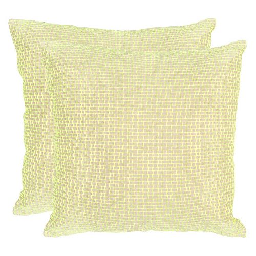 Safavieh 2-piece Box Stitch Throw Pillow Set