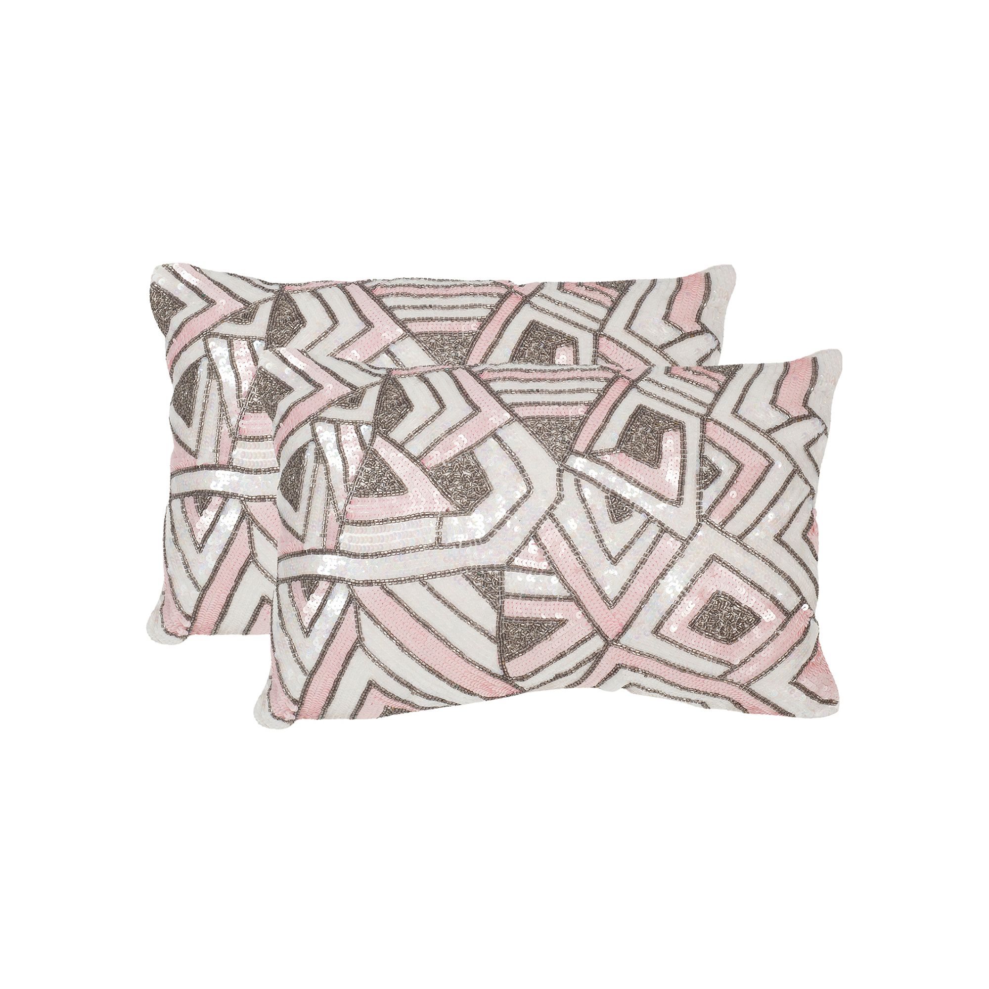 Safavieh 2-piece Ricci Throw Pillow Set, Pale Pink