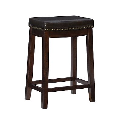 Linon Claridge Red Counter Stool