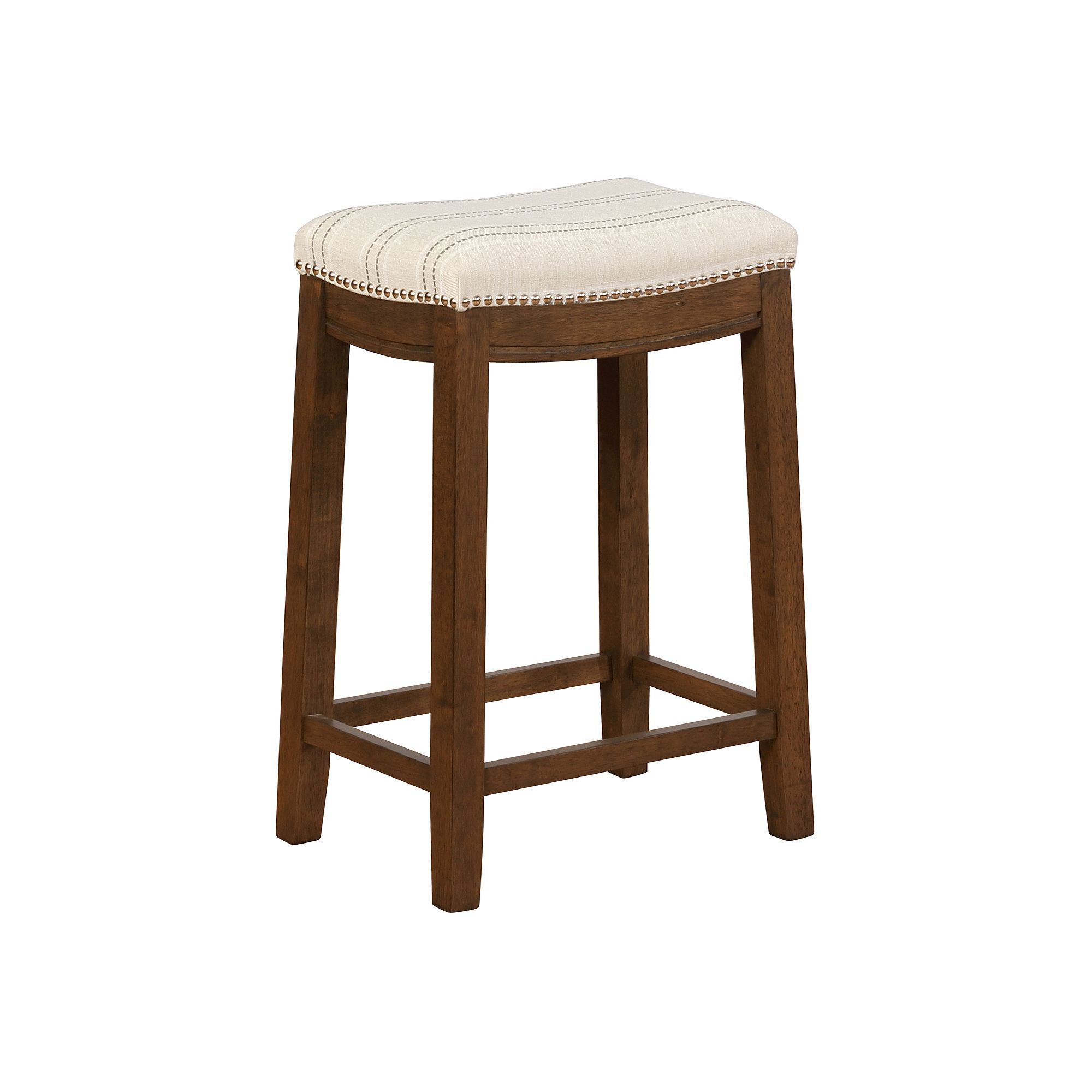 Linon Claridge Counter Stool, Natural Brown