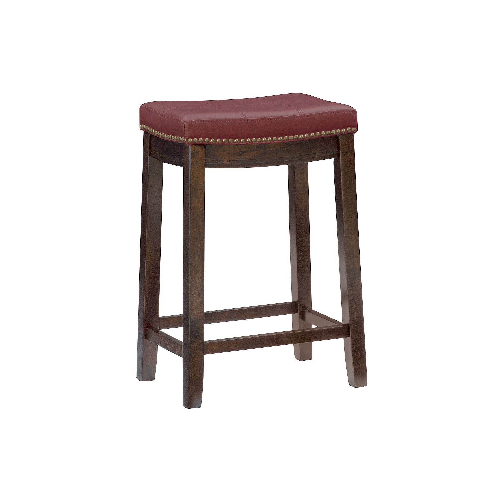 Linon Claridge Counter Stool, Red