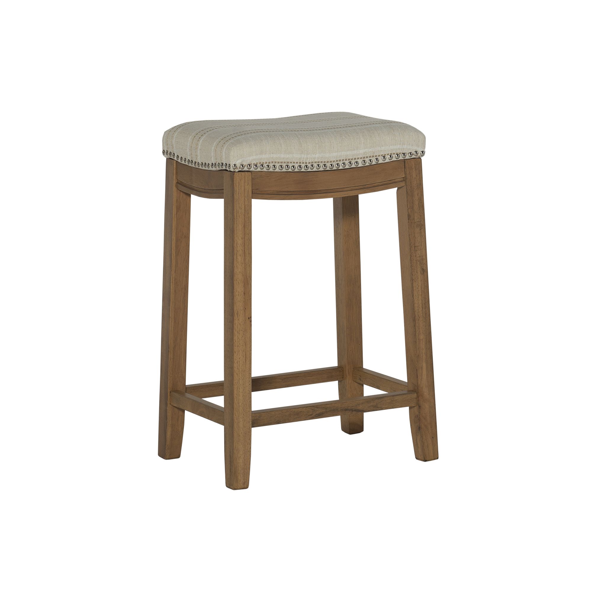 Linon Claridge Counter Stool, Rustic Brown