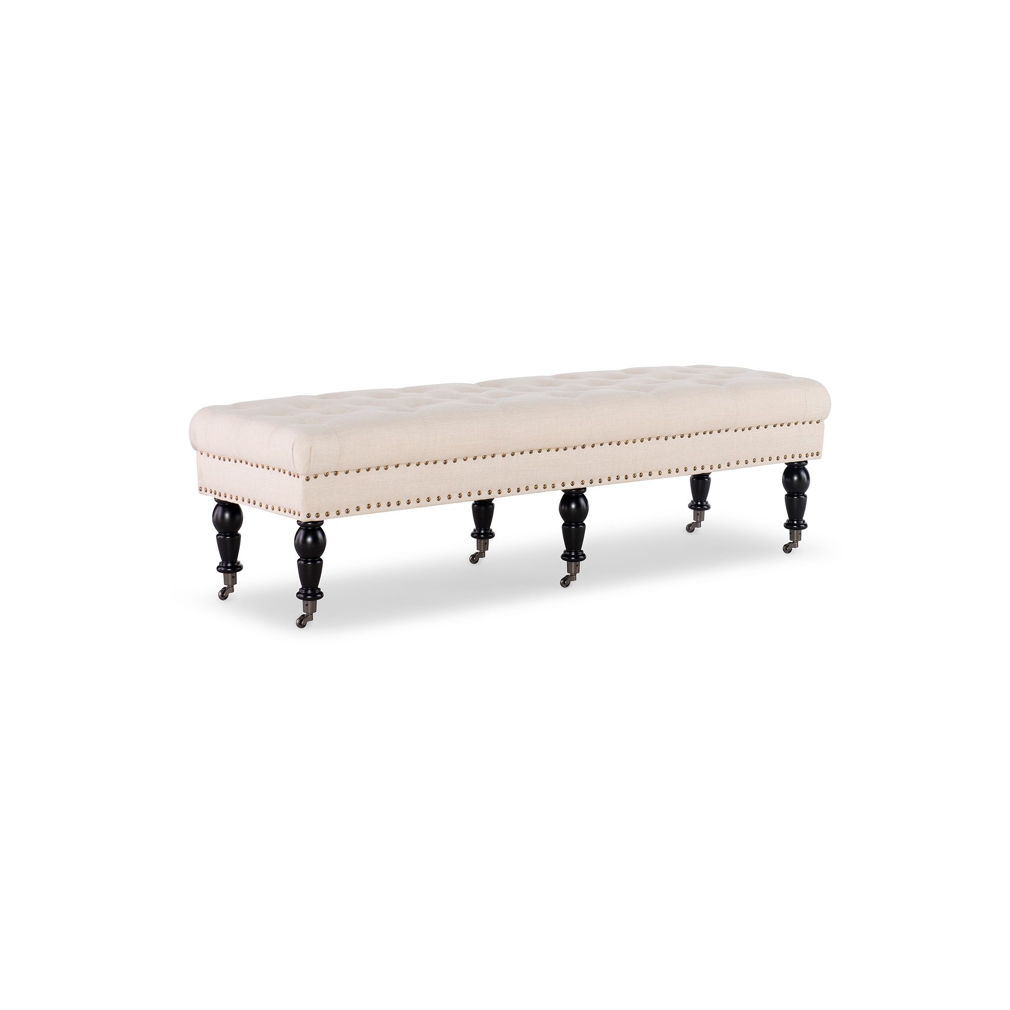 Linon Isabella Bench, Off White