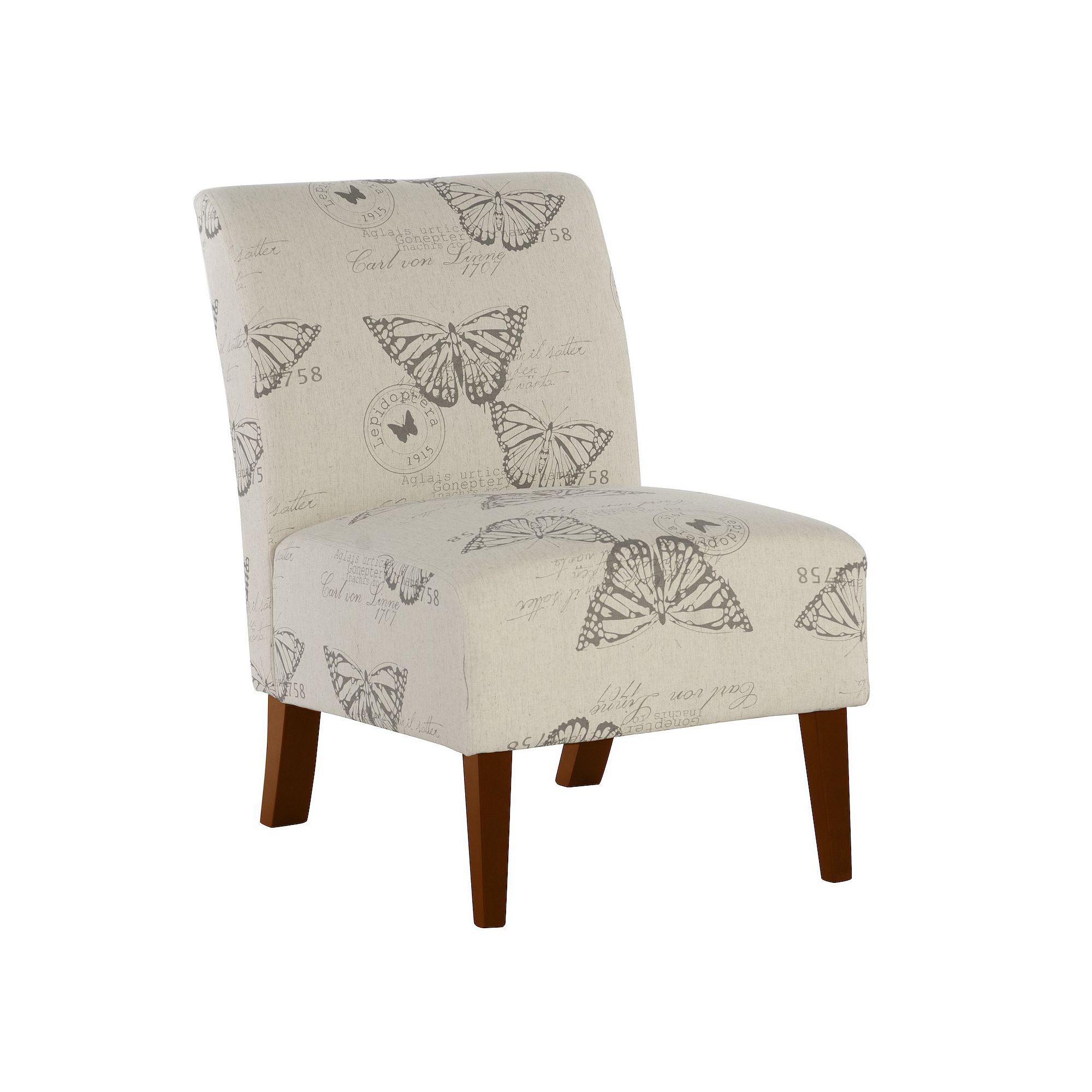 Linon Lily Accent Chair, Butterfly