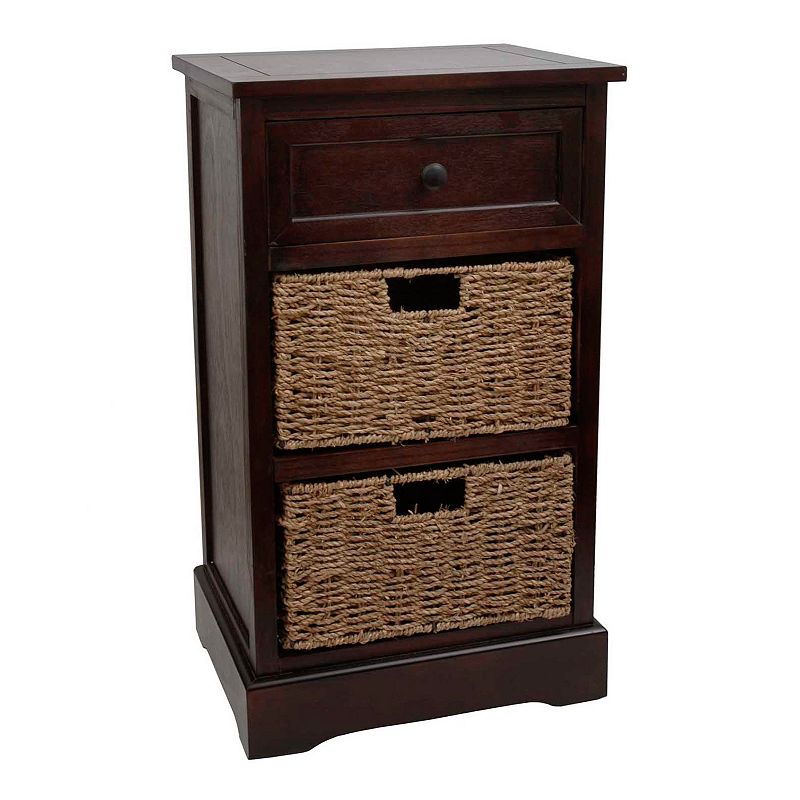 Decor Therapy Storage End Table, Brown
