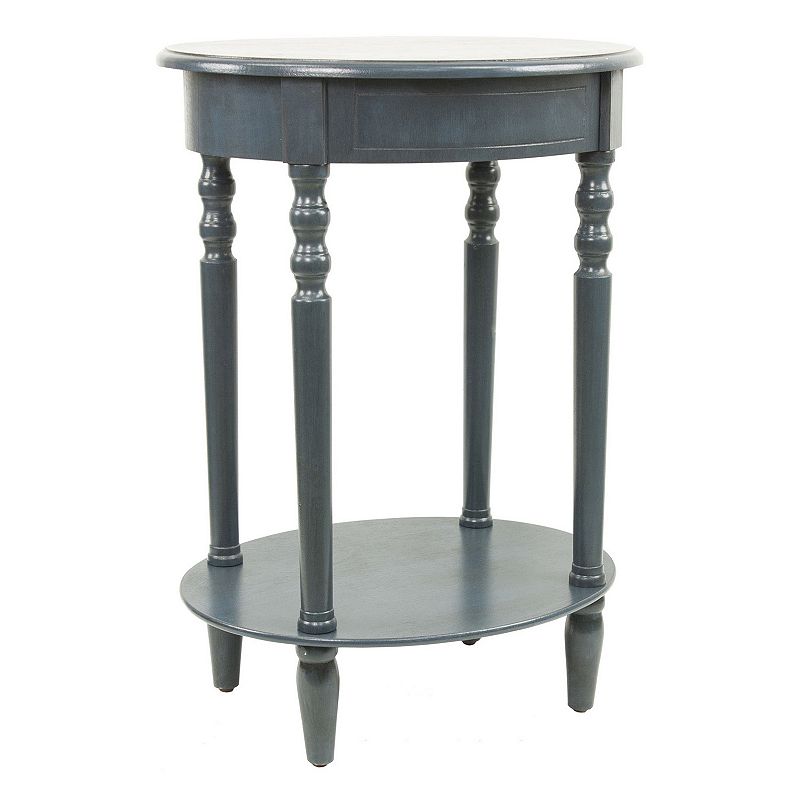 Decor Therapy Simplify Oval End Table, Blue