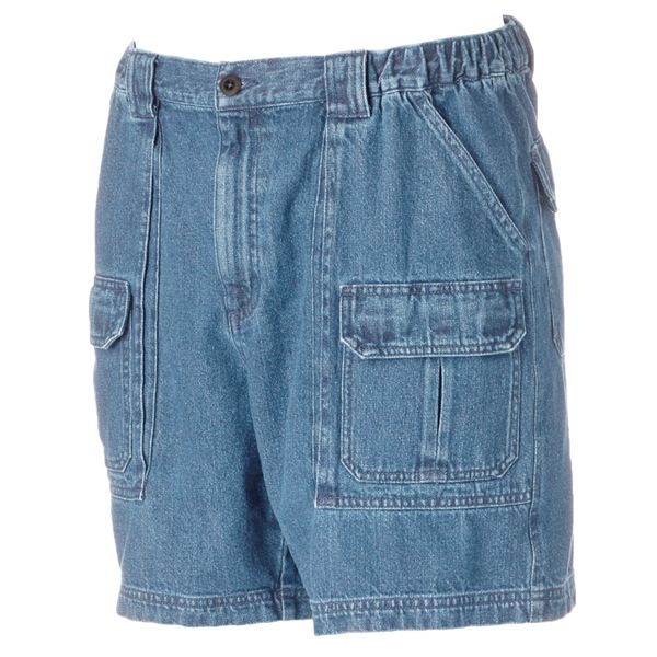 Men's Croft & Barrow® Denim Side Elastic Cargo Shorts