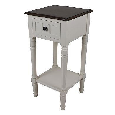 Decor Therapy Simplify One-Drawer Accent Table