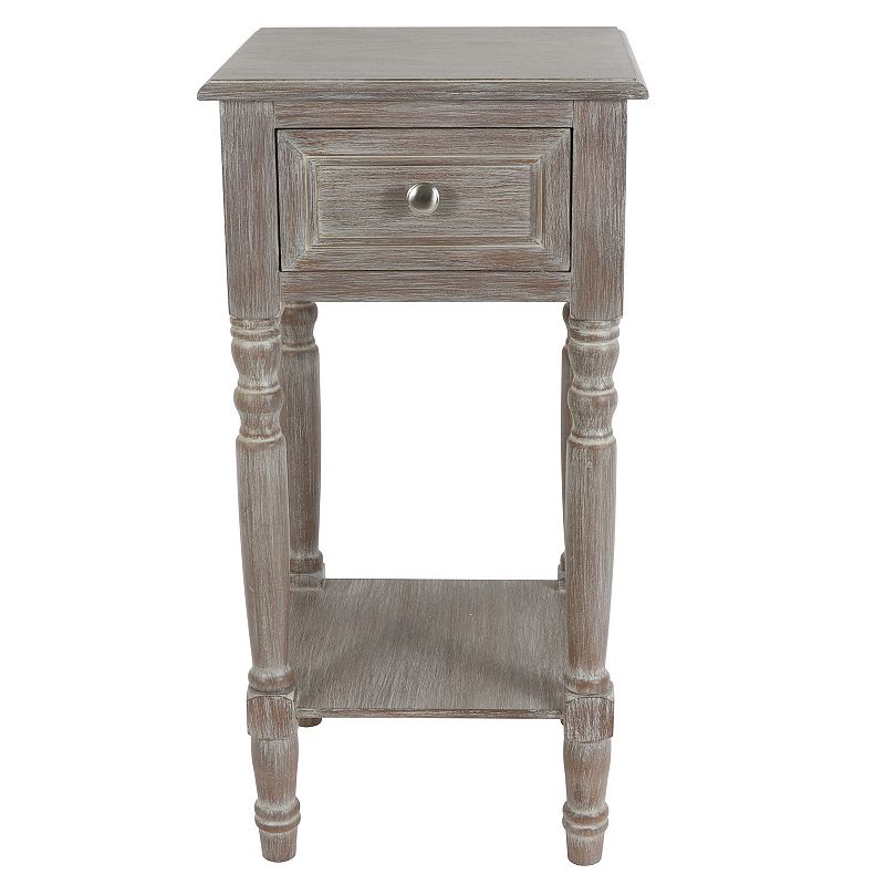 Decor Therapy Simplify One-Drawer Accent Table, Brown
