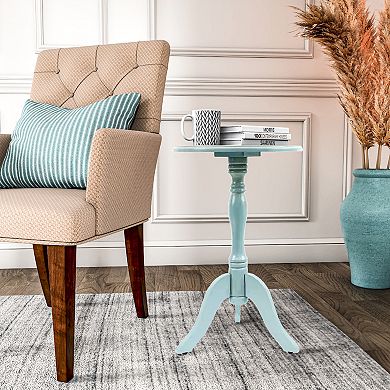 Decor Therapy Simplify Pedestal End Table