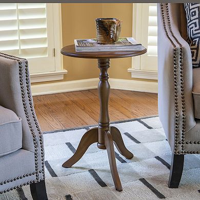 Decor Therapy Simplify Pedestal End Table