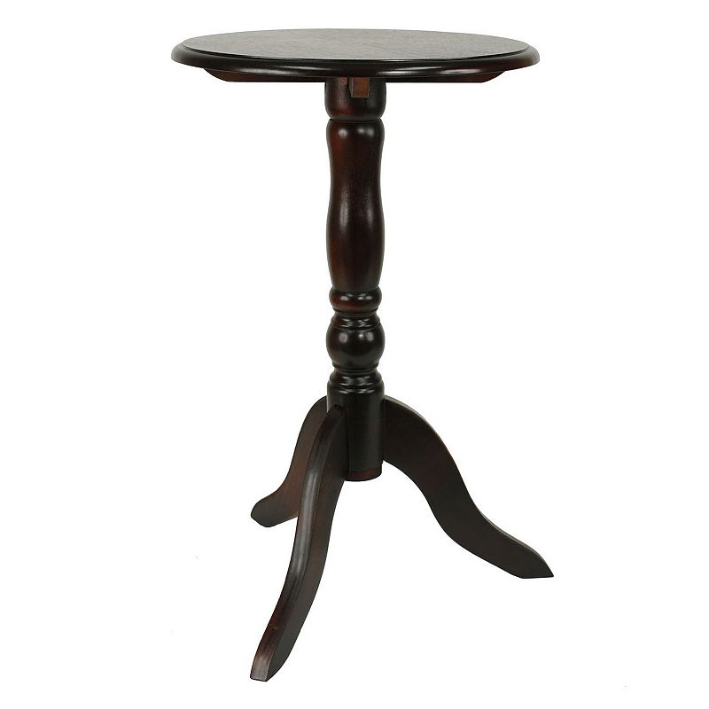 Decor Therapy Simplify Pedestal End Table, Brown