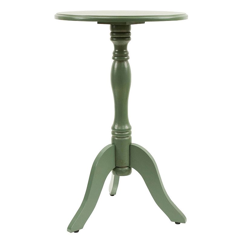 Decor Therapy Simplify Pedestal End Table, Green