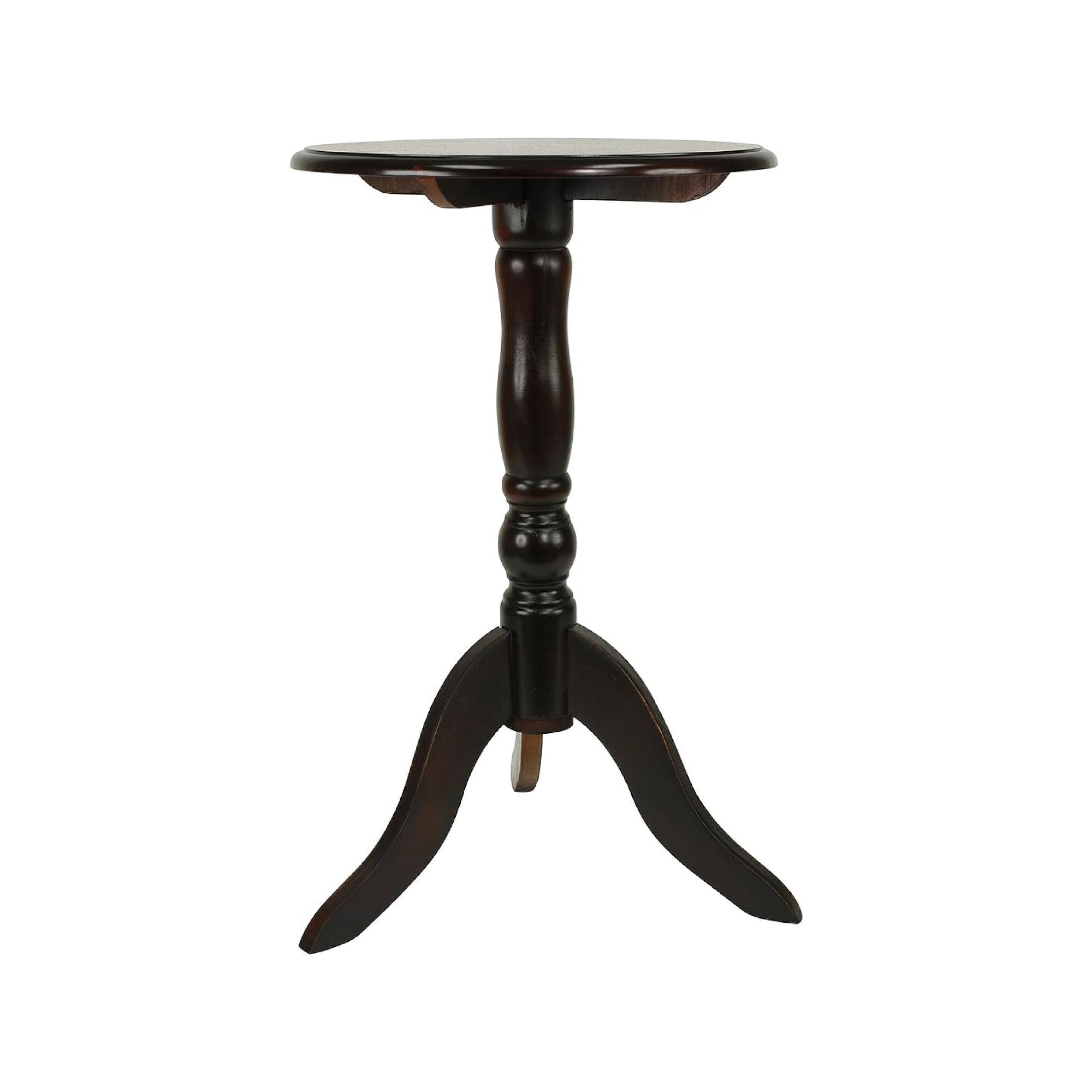 Decor Therapy Simplify Pedestal End Table, Black