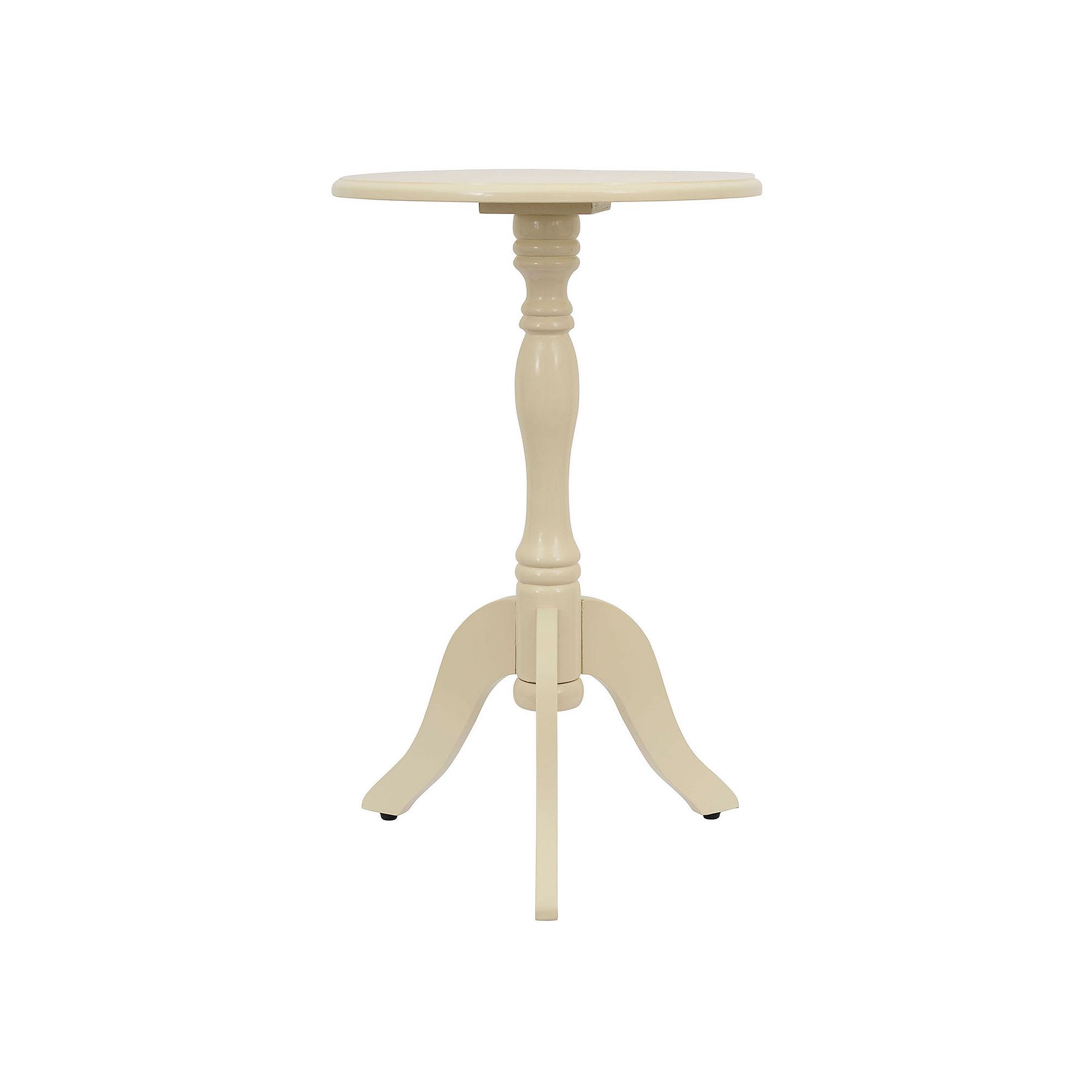 Decor Therapy Simplify Pedestal End Table, Buttermilk