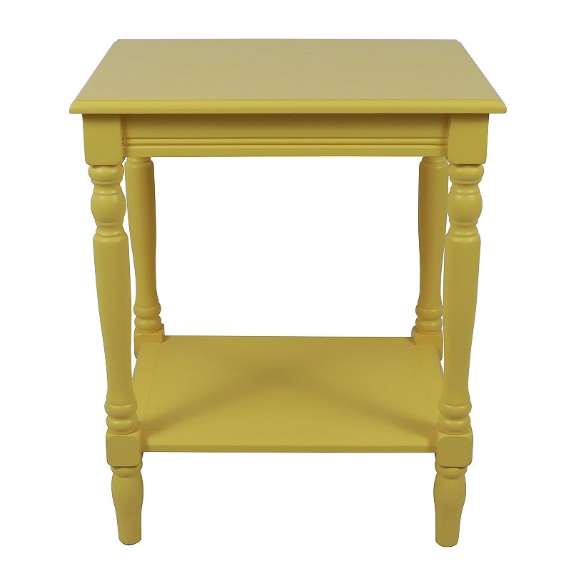 Decor Therapy Simplify End Table, Yellow
