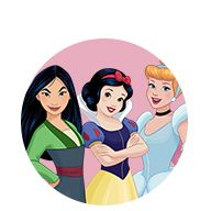 Mulan, Snow White, and Cindarella