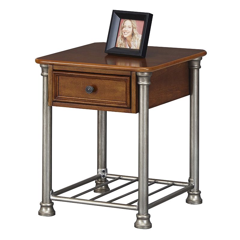Home Styles The Orleans End Table, Brown