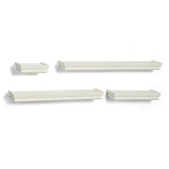 Melannco 4 pc Wall Shelves Set