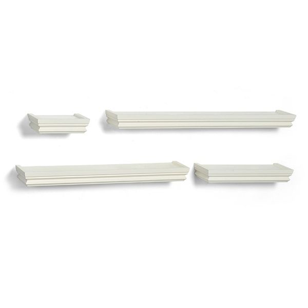 Melannco 4piece Wall Shelves Set