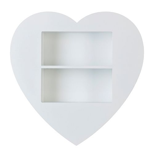 Melannco Heart Wall Shelf