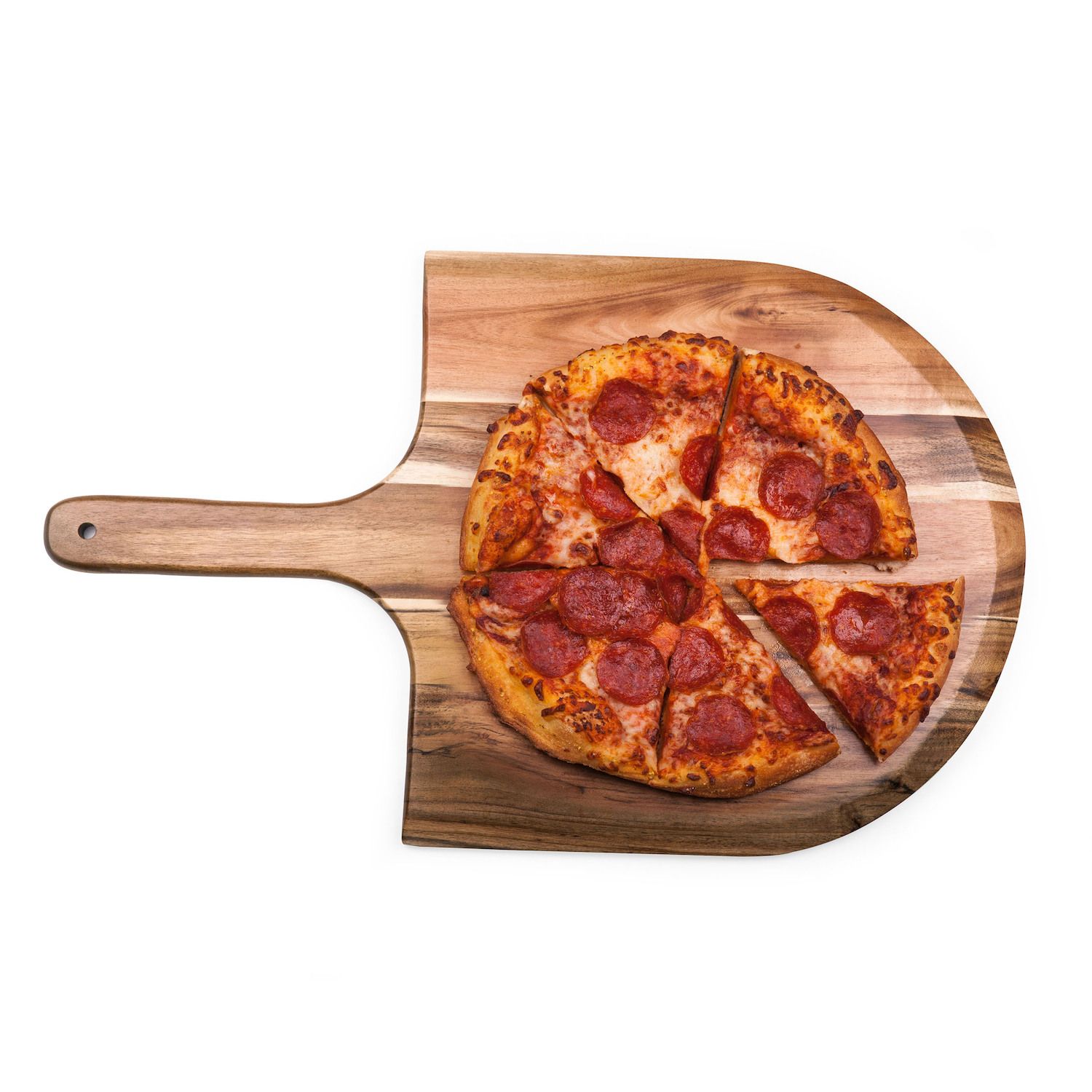 NCAA North Carolina State Wolfpack Acacia Wood Pizza Peel - Laser Engraved Team Logo
