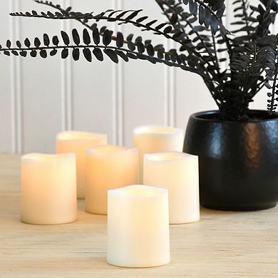 LumaBase 6-piece LED Flameless Mini Pillar Candle Set