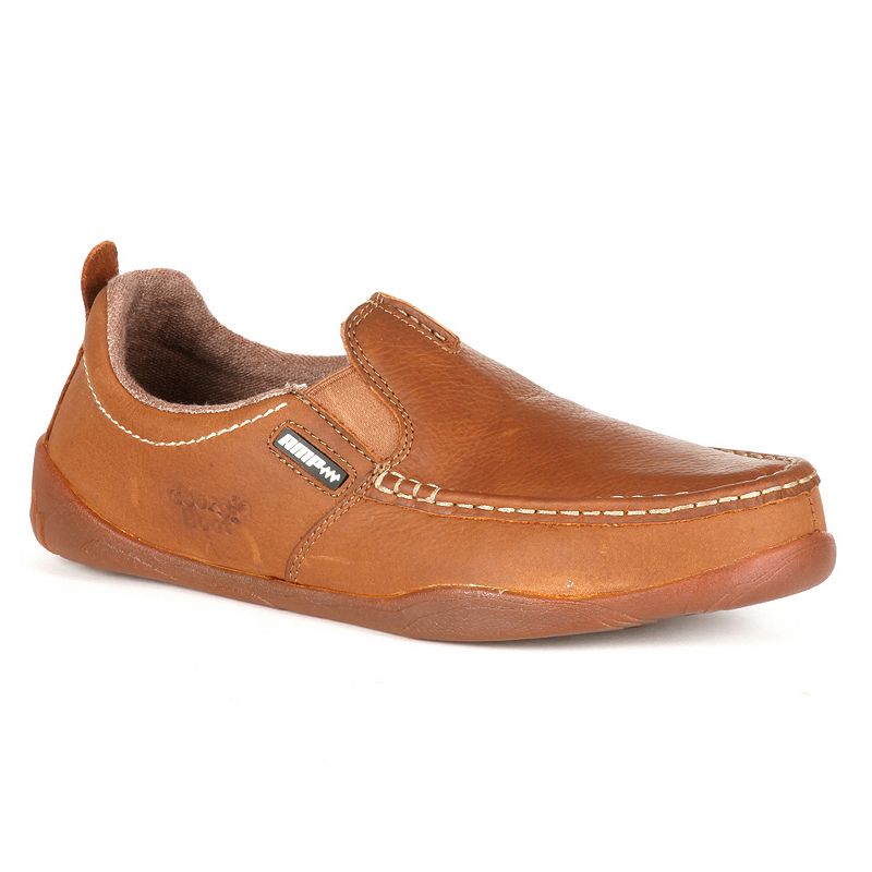Georgia Boots Cedar Falls Men's Moc-Toe Slip-On Shoes, Size: 10.5 Wide