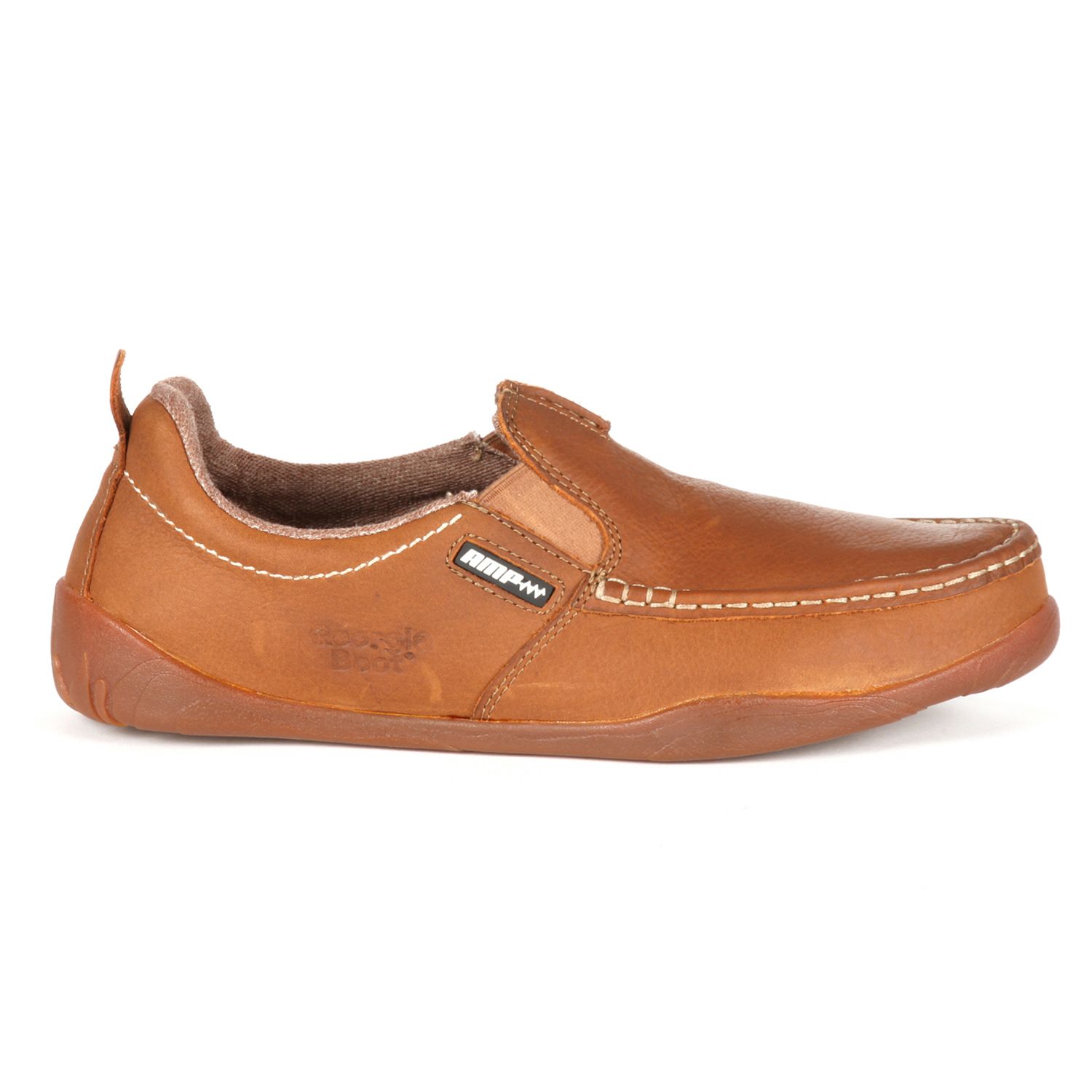 Georgia Boot Cedar Falls Mocassino Guida Uomo - Pelle E Tela Con Soletta AMP