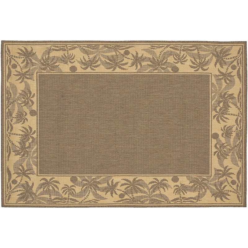 Couristan Recife Island Retreat Indoor Outdoor Rug, Beig/Green, 3.5X5.5 Ft Transport yourself to the tropics with this Couristan Recife Island Retreat rug.FEATURES Indoor & outdoor use Water, mold, mildew & fade resistant Palm tree pattern CONSTRUCTION & CARE Courtron polypropylene Spot clean Manufacturer's 1-year limited warrantyFor warranty information please click here Imported Attention: All rug sizes are approximate and should measure within 2-6 inches of stated size. Pattern may also vary slightly. This rug does not have a slip-resistant backing. Rug pad recommended to prevent slipping on smooth surfaces. . Size: 3.5X5.5 Ft. Color: Beig/Khaki. Gender: unisex. Age Group: adult. Material: Synthetic.