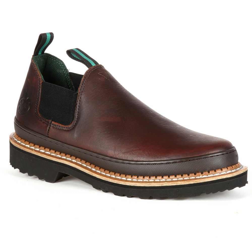 Georgia Boot Giant Romeo Work Shoe Mens Sz 12M Brown Leather Slip Oil Resistant Georgia Giant Men main image 3