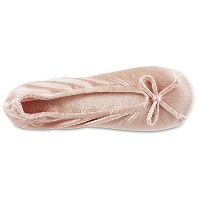 isotoner Satin Women's Ballerina Slippers