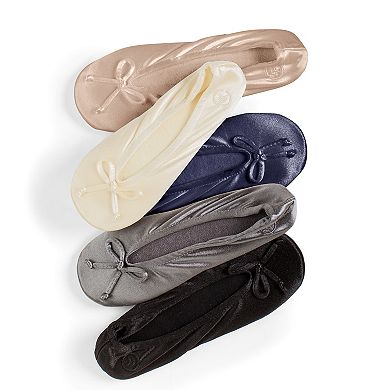 isotoner Satin Women's Ballerina Slippers