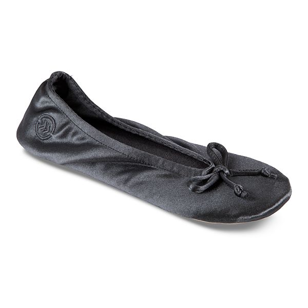 isotoner Satin Women's Ballerina Slippers - Mineral (MEDIUM)