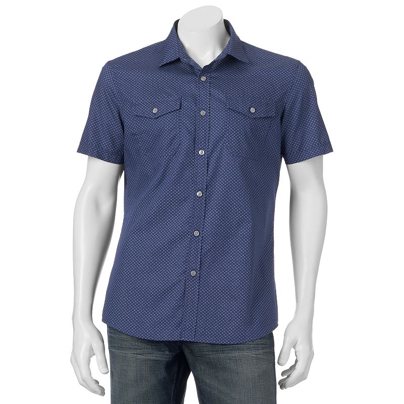 Men's Apt. 9® Printed Modern-Fit Button-Down Shirt
