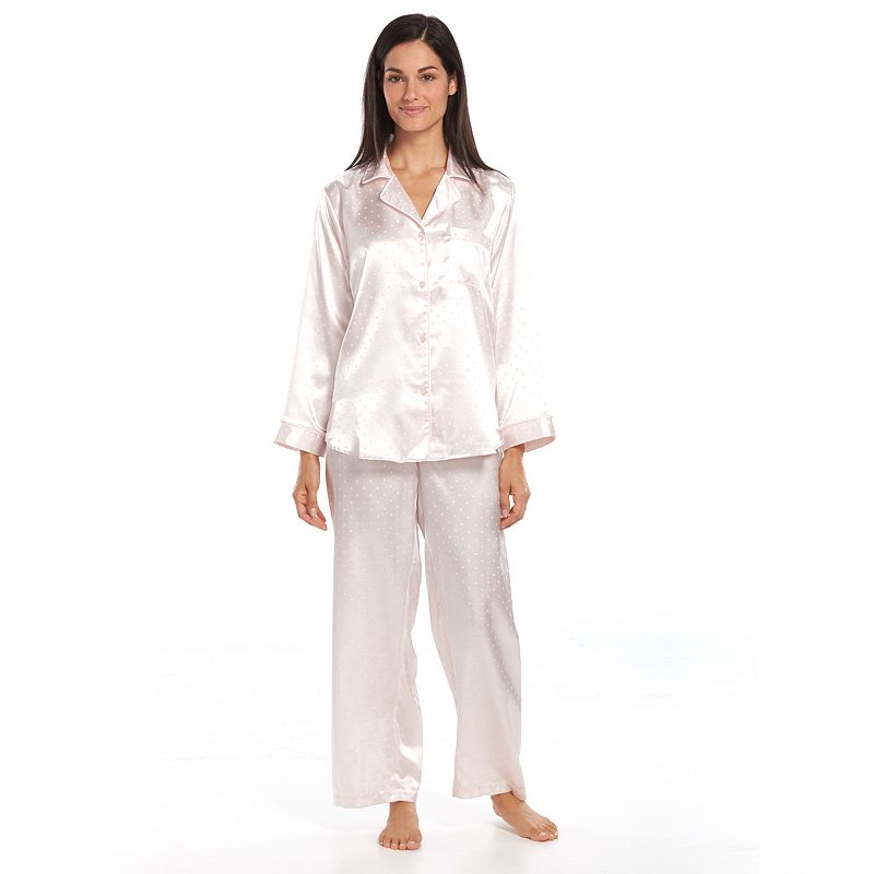 Women's Miss Elaine Essentials Pajamas: Satin Pajama Set
