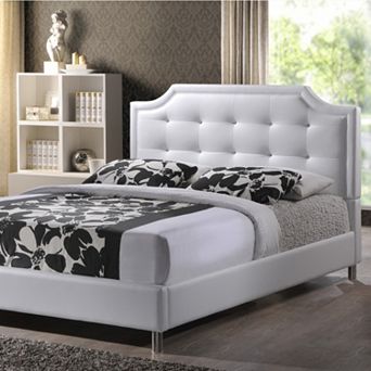 Baxton Studio Carlotta Upholstered Modern Bed