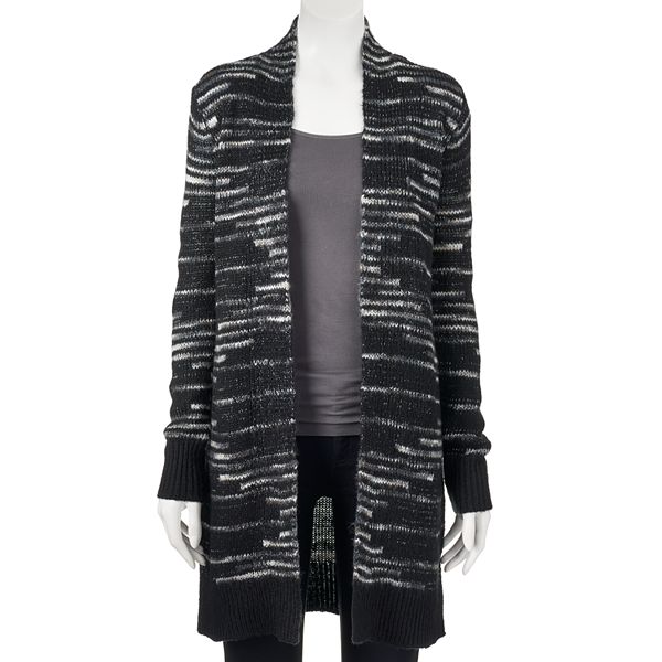 Women's Apt. 9® Space-Dyed Open-Front Cardigan