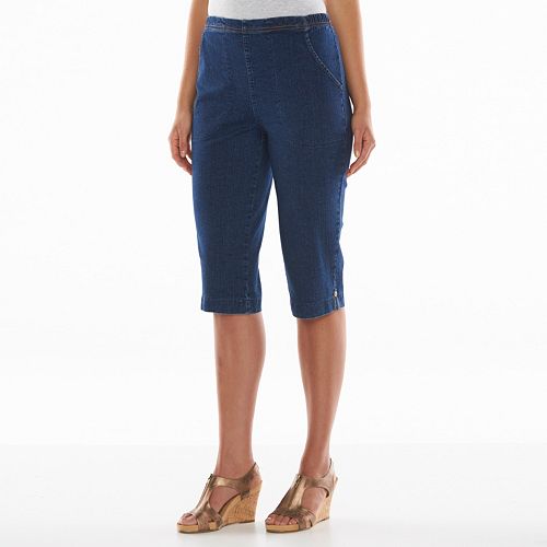 Croft & Barrow® Pull-On Jean Capris - Women's