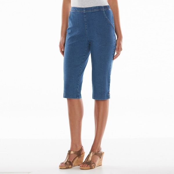 Croft & Barrow® Pull-On Jean Capris - Women's