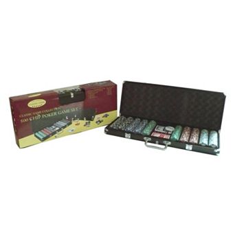 500 Chip Poker Game Set by John N. Hansen Co.